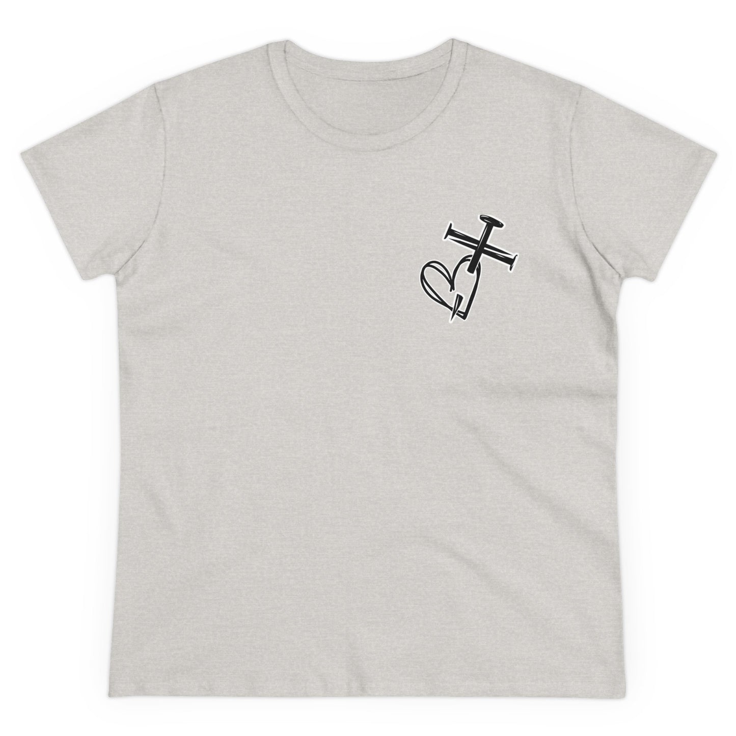 Women's Cross Crossing Heart T-Shirt