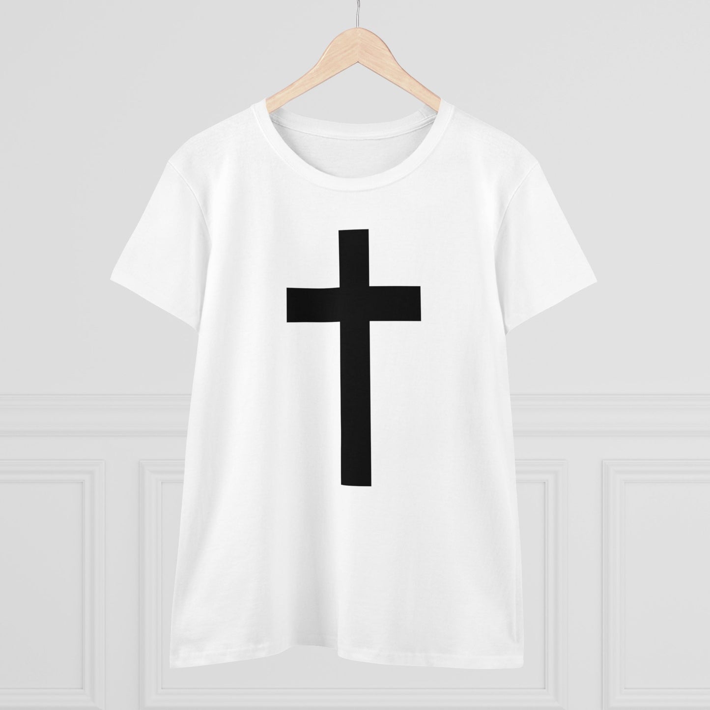 Women's Minimalist Cross T-Shirt