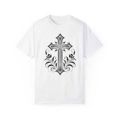 Unisex Gothic Cross Design T-Shirt