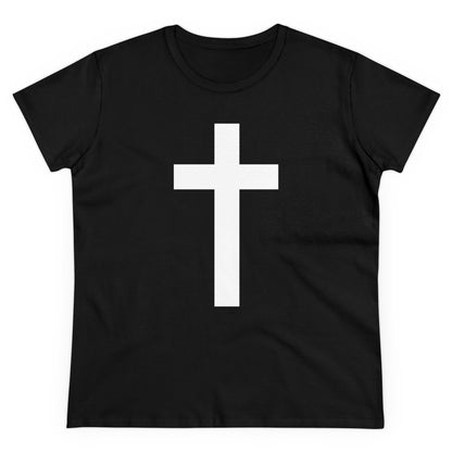 Women's Minimalist Cross T-Shirt