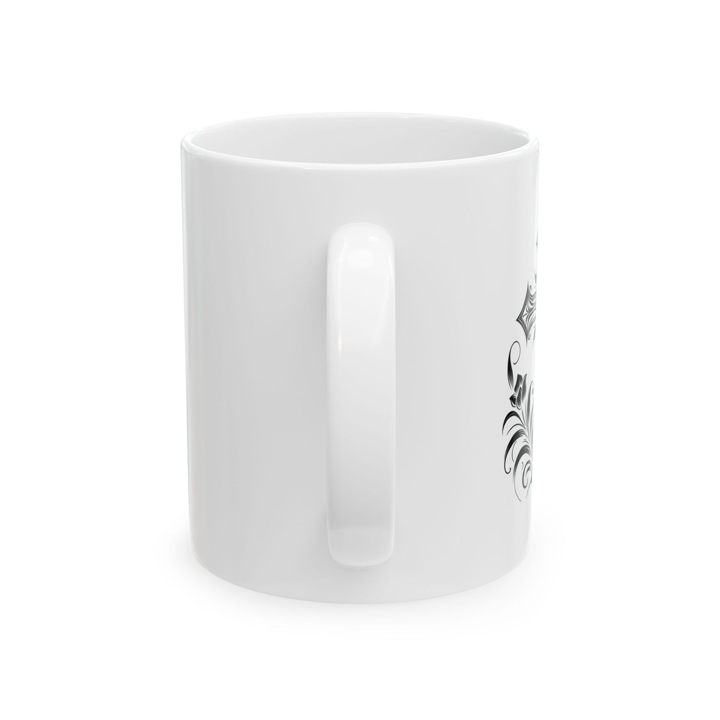 Gothic Cross Design Ceramic Mug